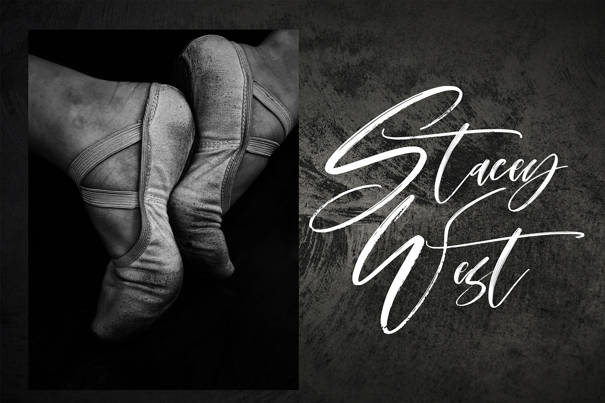 Montenegro.Textured script font preview 5