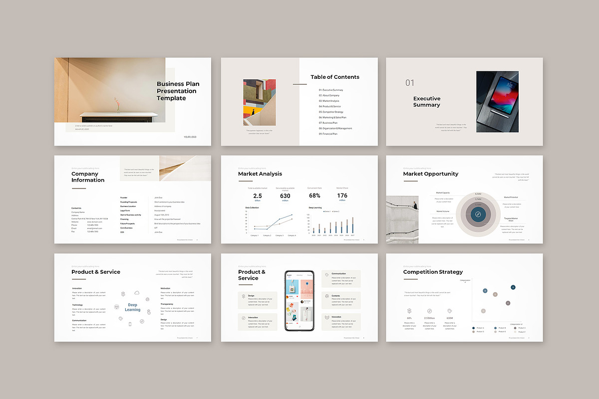 Business Plan PowerPoint Template, a Presentation Template by CreativityForest (Photo 4 of 18)