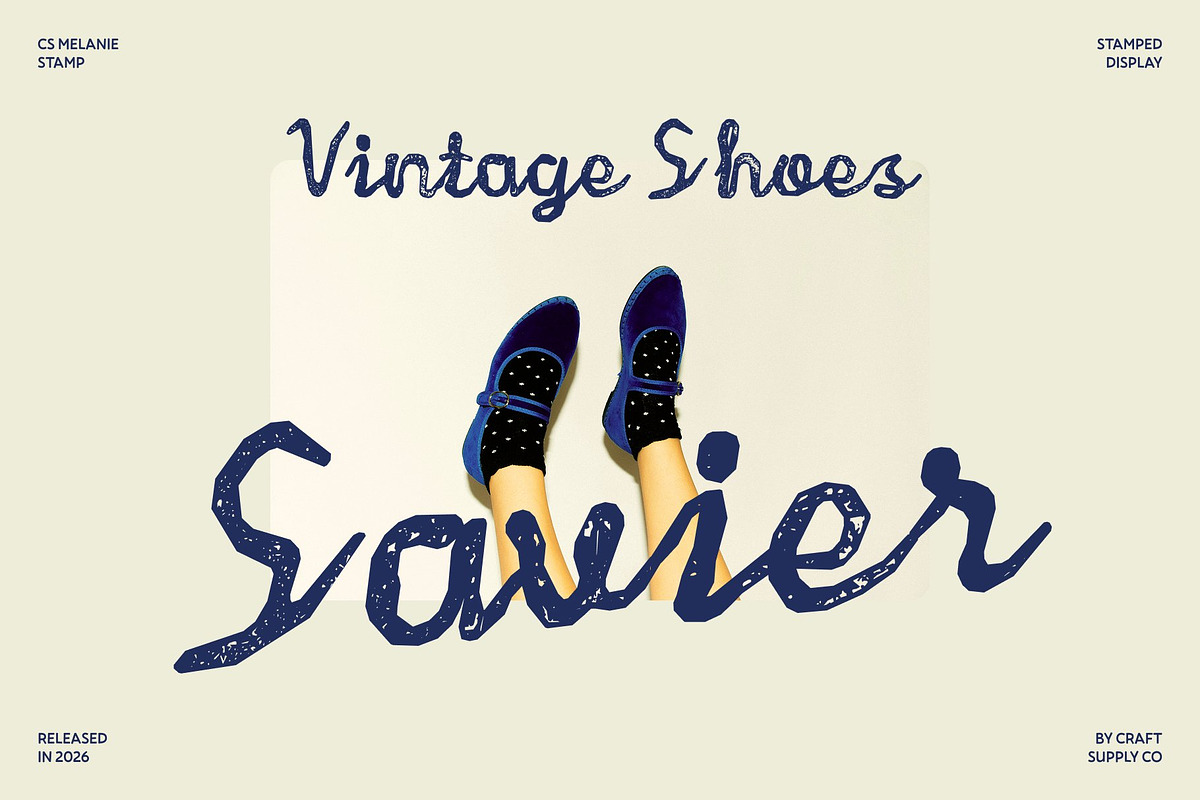 CS Melanie Stamp, a Script Font by Craft Supply Co. (Photo 5 of 8)