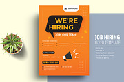 Job Hiring Flyer Template, a Print Template by Sharifull11 (Thumbnail 1 of 3)