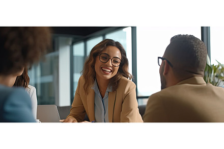 financial advisor meeting with, a Business Photo by Neirfy