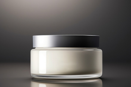 Cosmetic jar glass container with body, face cream. Realistic pa, a Beauty & Fashion Photo by Natalia Klenova's Shop