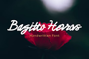 Bagitto Herros- Handwritten Font, a Handwritten Font by Dhabee (Thumbnail 1 of 8)