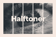Halftoner - 5 Retro Halftone Effects, a Texture Graphic by Studio 2am (Thumbnail 1 of 6)