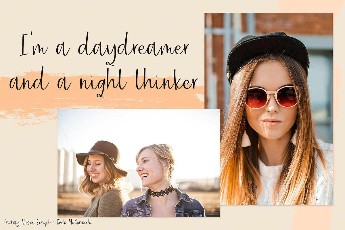 Friday Vibes Script, a Script Font by Beck McCormick (Photo 4 of 7)
