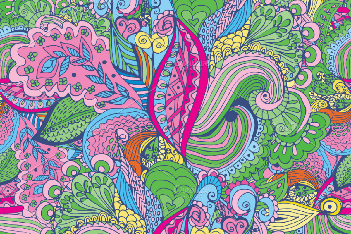 Seamless tropical pattern., a Pattern Graphic by Olgaart (Photo 4 of 5)