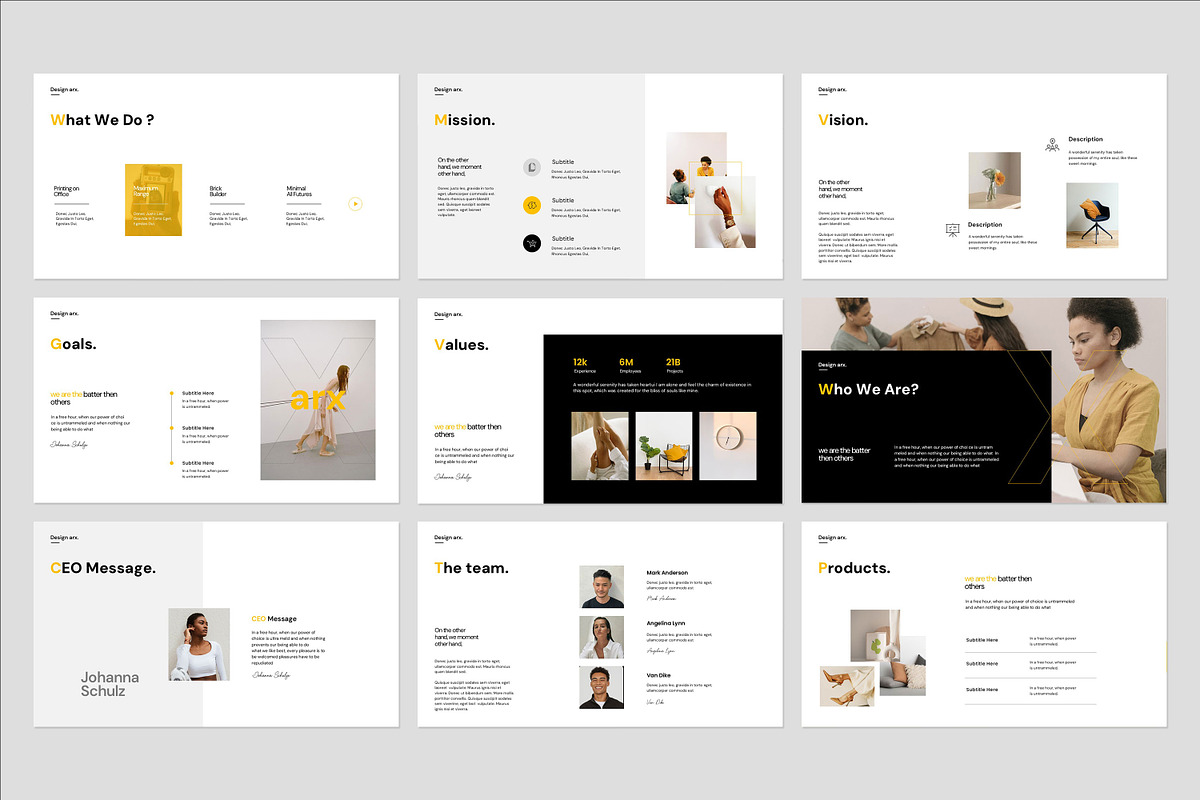 Studio Minimal Presentation Template, a Presentation Template by Graphpexel (Photo 4 of 11)