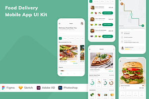 Food Delivery Mobile App UI Kit