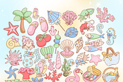 Coquette Coastal Summer Bundle, a Seasonal Illustration by Huxmay (Thumbnail 5 of 7)