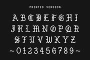 Venice Gothic - A Monoline Typeface, a Blackletter Font by Millieangelo (Thumbnail 4 of 6)