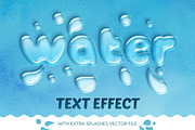 Water Text Effect, a Layer Style Add-On by Evlogiev Studio (Thumbnail 1 of 6)