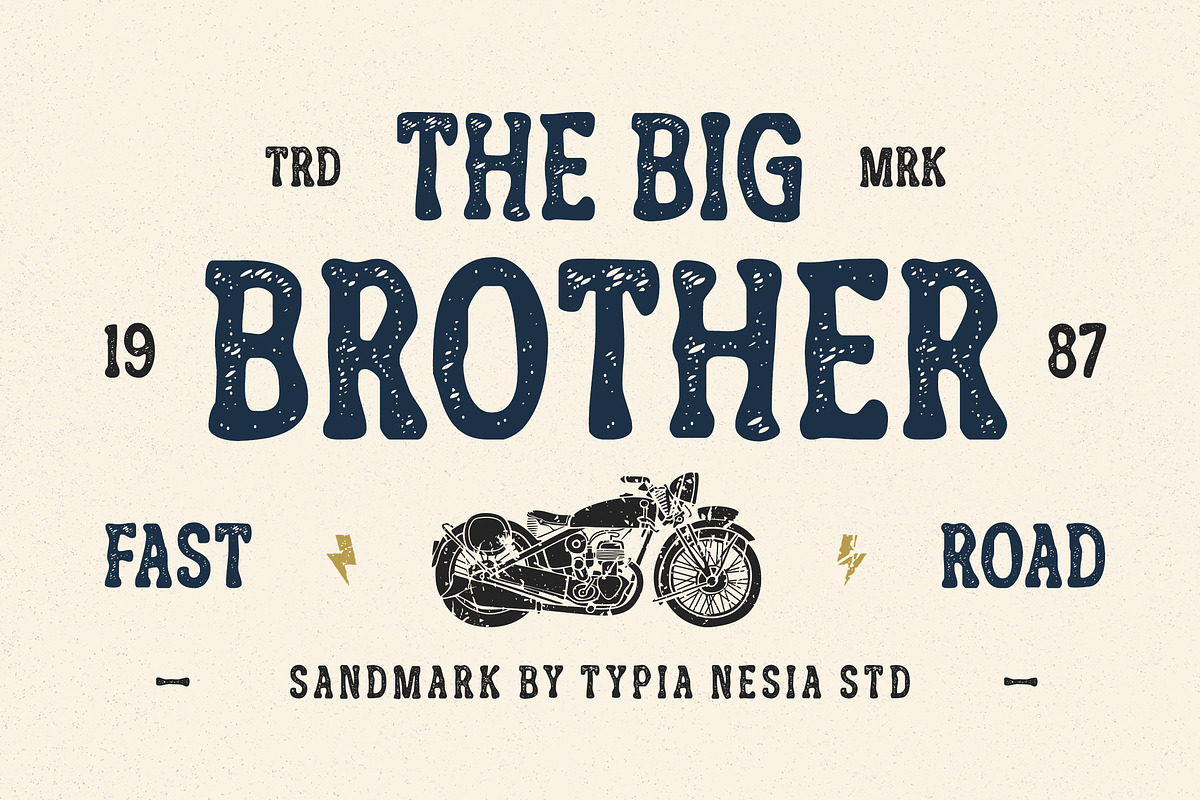 Sandmak – Rough Textured Vintage, a Serif Font by Typia Nesia (Photo 4 of 12)