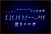 Vaporfuturism OTF Retro Wave Font, a Symbol Font by Ckybe's Corner (Thumbnail 5 of 10)
