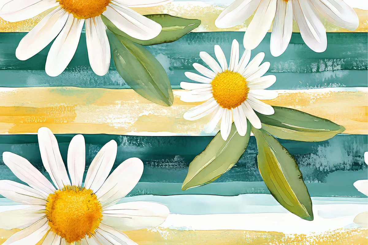 Summer Flower Digital Papers Digital, a Pattern Graphic by BusyDaydesign (Photo 5 of 9)
