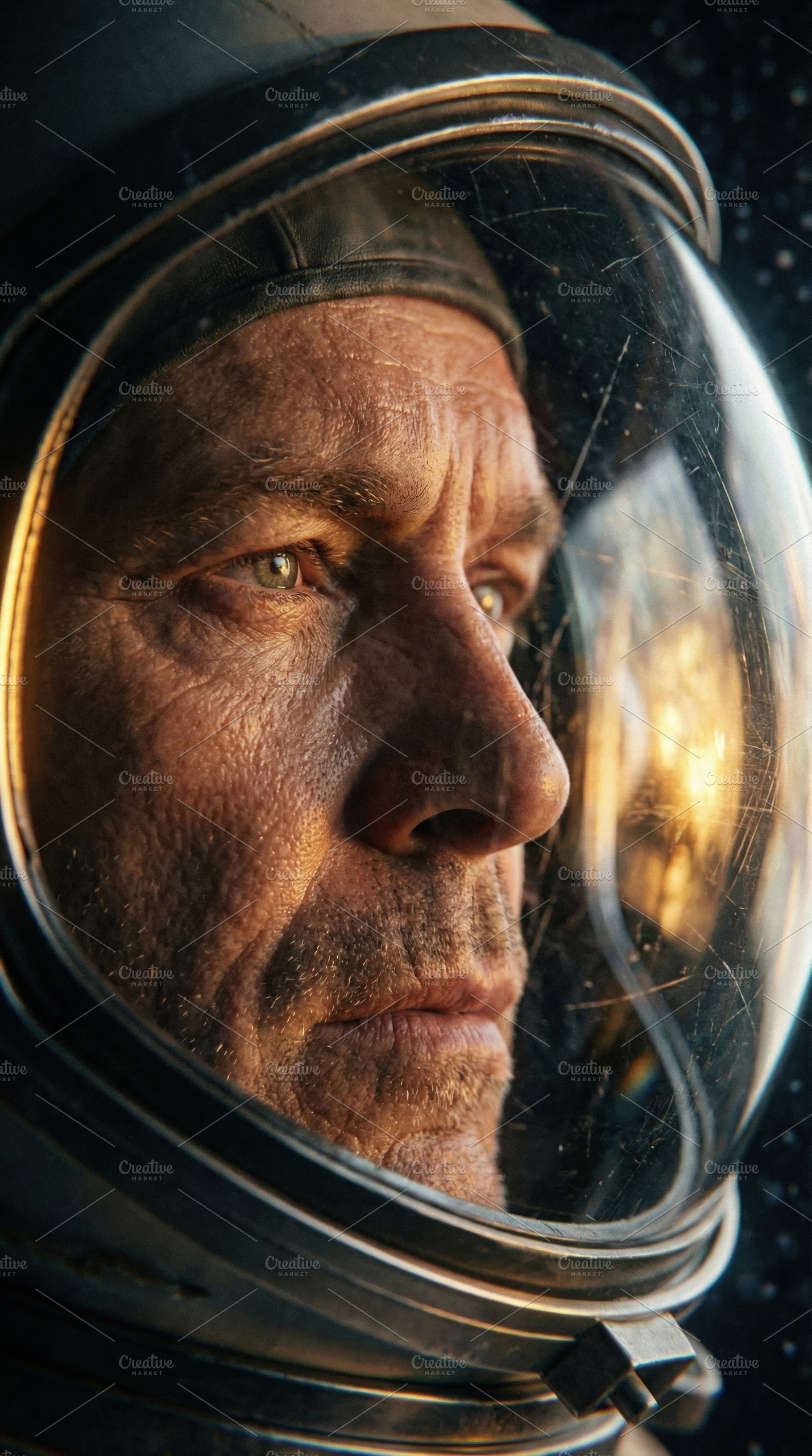 Close-up astronaut in space helmet, a Person Photo by Virgo Studio