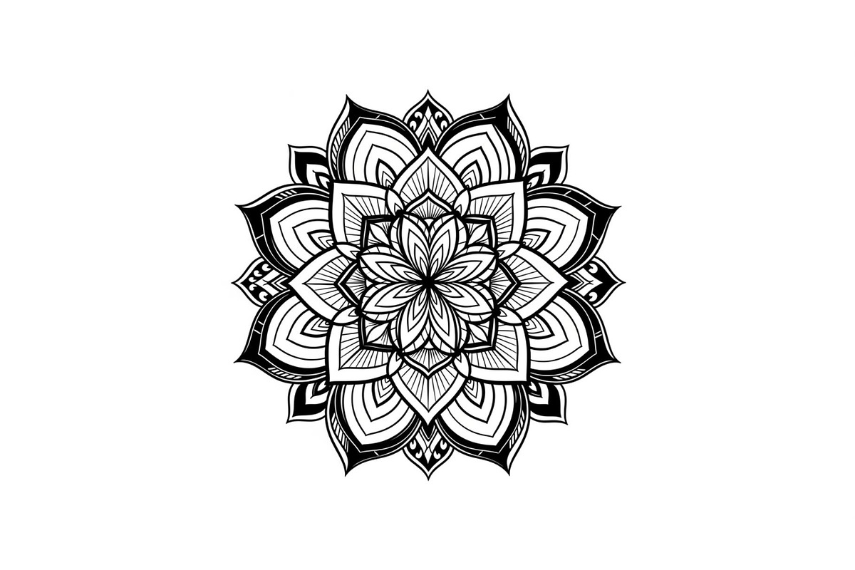 Mandala Flower SVG Bundle, an Illustration by Creativeshirt (Photo 3 of 31)