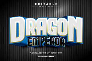 Dragon Emperor Editable Text Effect