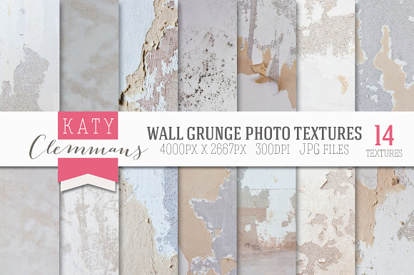 Wall Grunge 14 photographic textures preview 6