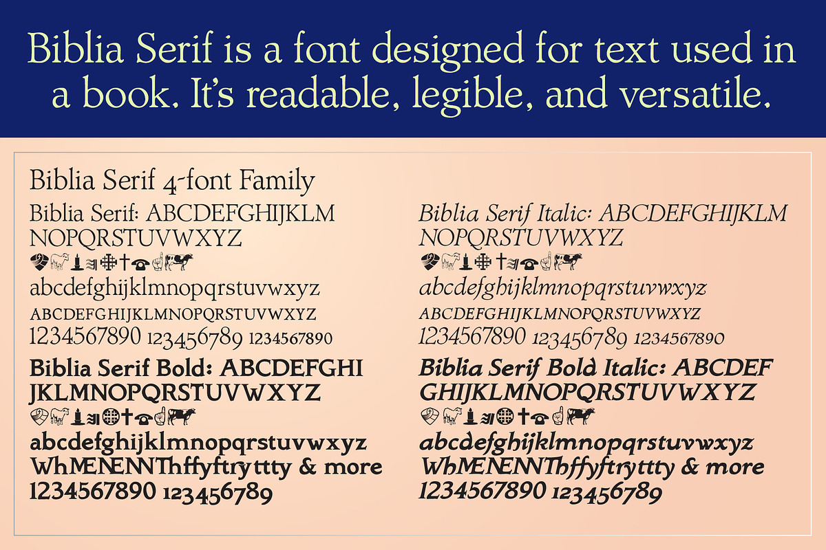 Biblia Serif, Draetha, Araldo Group, a Font by Radiqx Press (Photo 4 of 5)