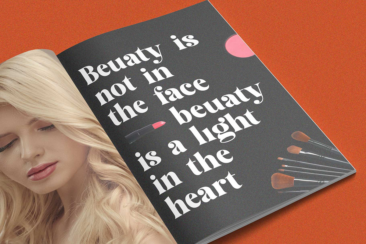 Beauty Rachela Beautiful Serif Font, a Serif Font by RantautypeStudio (Photo 8 of 17)