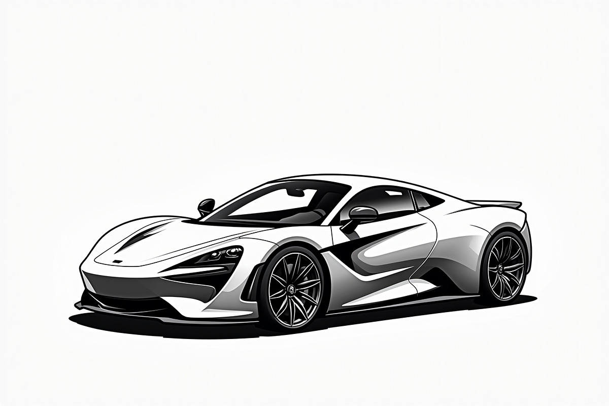 Modern Sports Car Vector Art Set, an Illustration by BIPLOB EXPERT (Photo 2 of 7)