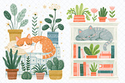 Cozy Sleeping Cats Clipart Bundle, an Animal Illustration by Whimsy Brush Studio (Thumbnail 4 of 10)