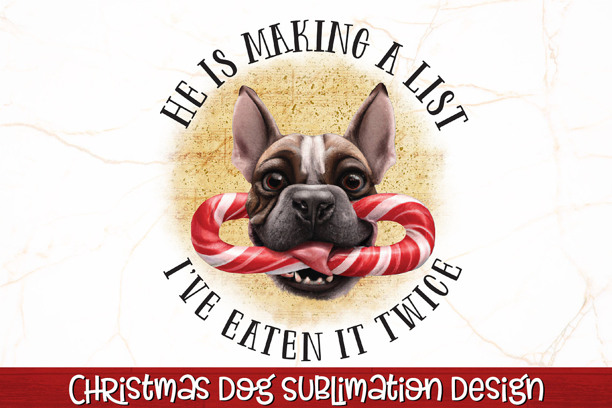 Christmas Dog Sublimation Bundle, an Animal Illustration by RossiGalleria (Photo 9 of 9)