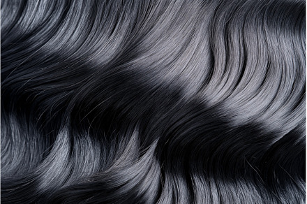 Close-up of silky smooth dark hair, a Background Photo by Sergey Kotenev
