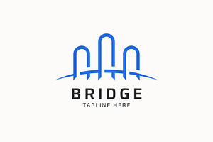 Abstract Linear Bridge Logo Business, a Branding & Logo Template by Signatoro