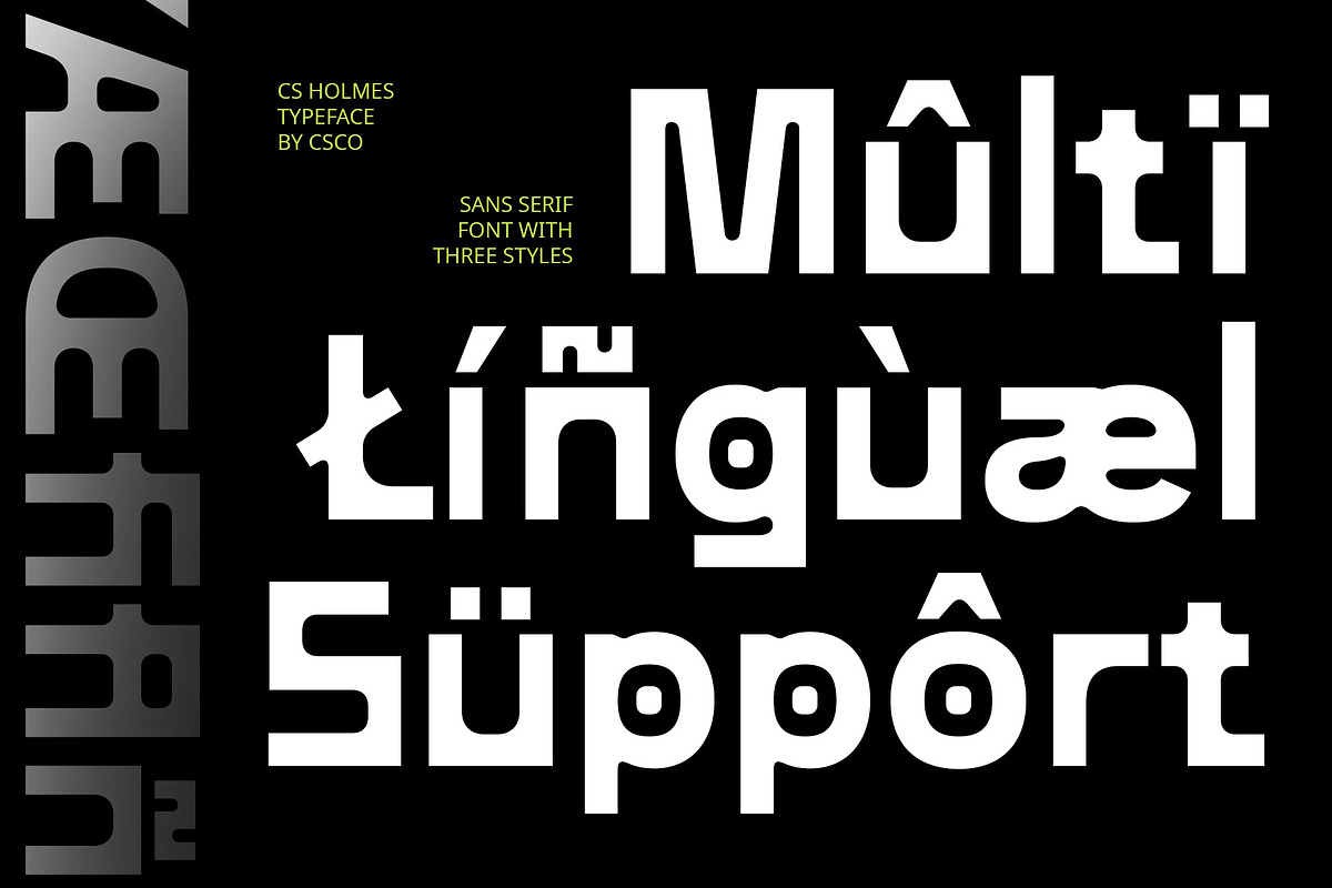 CS Holmes – Sans Serif Font, a Sans Serif Font by Craft Supply Co. (Photo 5 of 8)