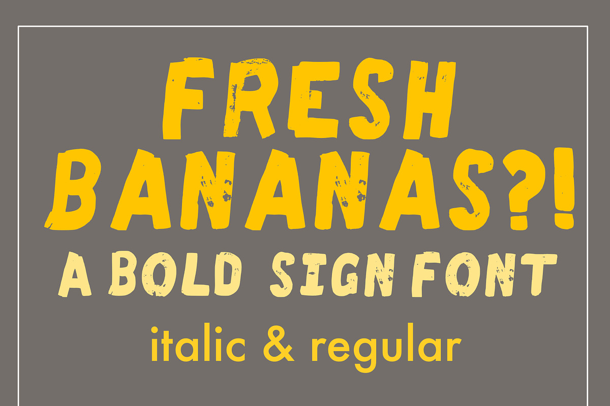 Fresh Bananas Hand Drawn Font preview 3