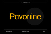 Pavonine Sans Serif Font, a Sans Serif Font by UICreative (Thumbnail 1 of 13)
