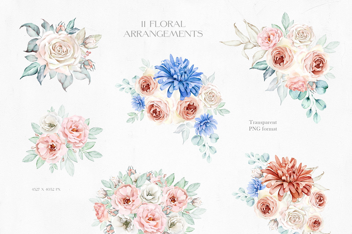 Floral Boutique Watercolor Set, an Illustration by Eva Katerina (Photo 3 of 16)