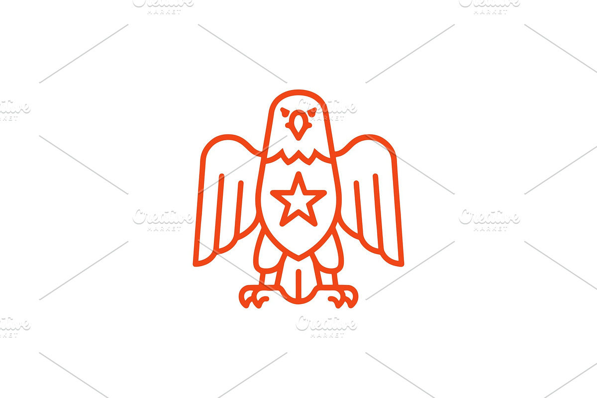 Patriot Eagle Graphic Element, a Branding & Logo Template by Vectorium Studio (Photo 1 of 2)