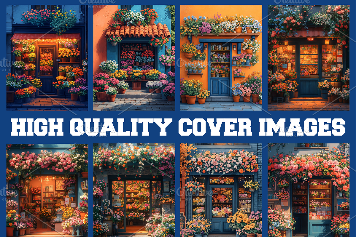 Floral Storefront Coloring Book Page, a Decorative Illustration by Coco Bloom (Photo 3 of 5)