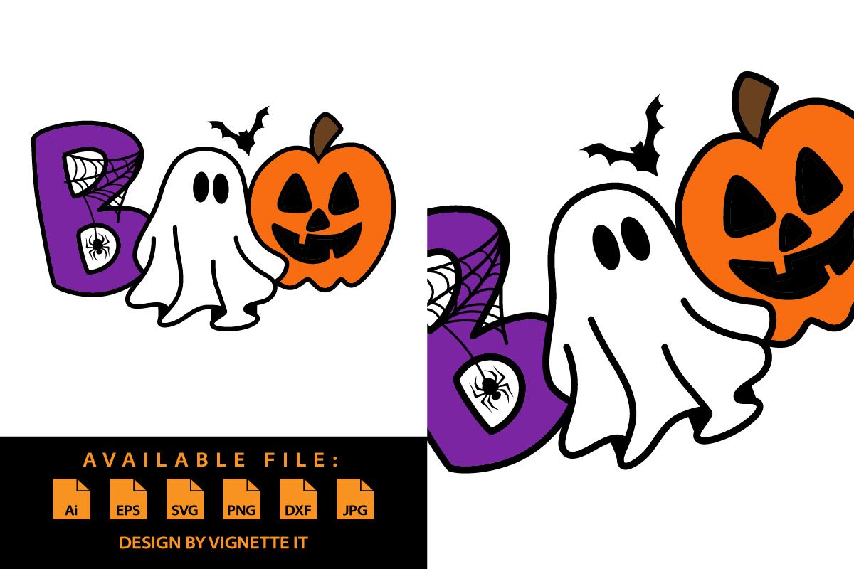 Halloween Boo Scary ghost boo witch, an Animal Illustration by Vignette.IT (Photo 2 of 3)