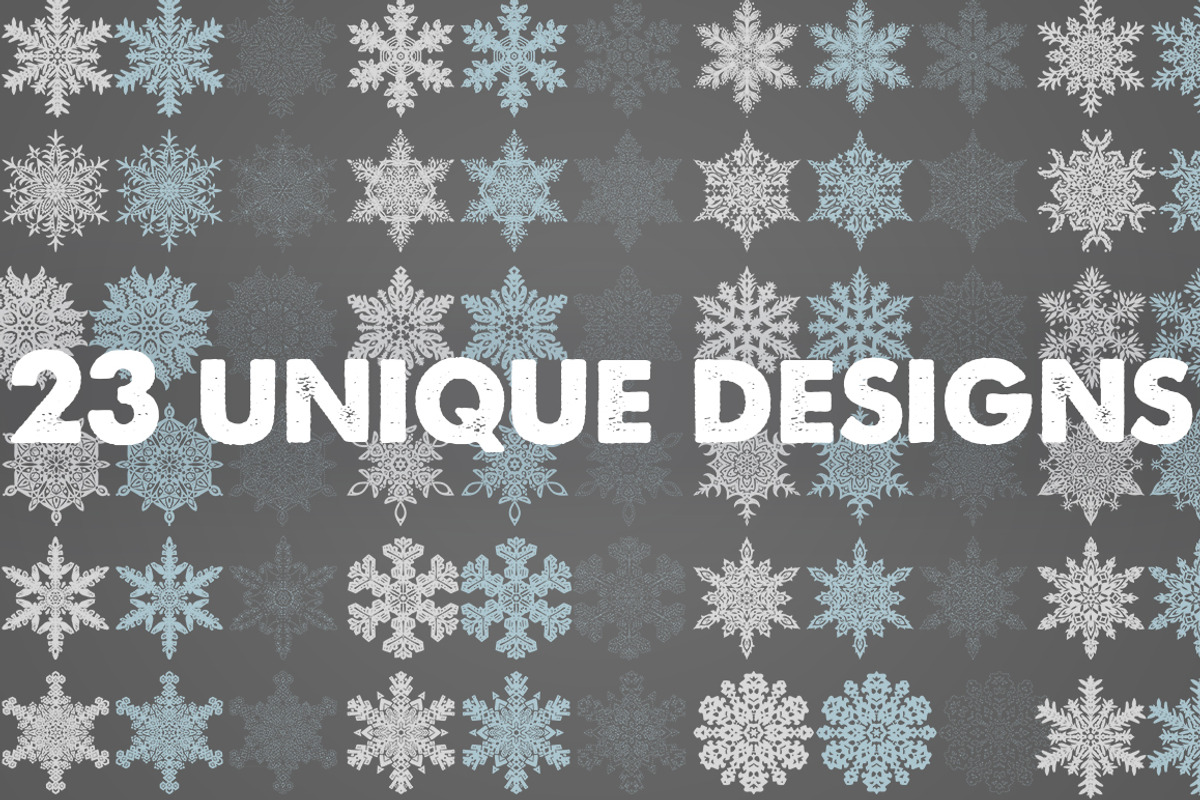 Snowflakes - 23 Intricate Vector, an Object Graphic by Ferntale Art & Design (Photo 3 of 4)