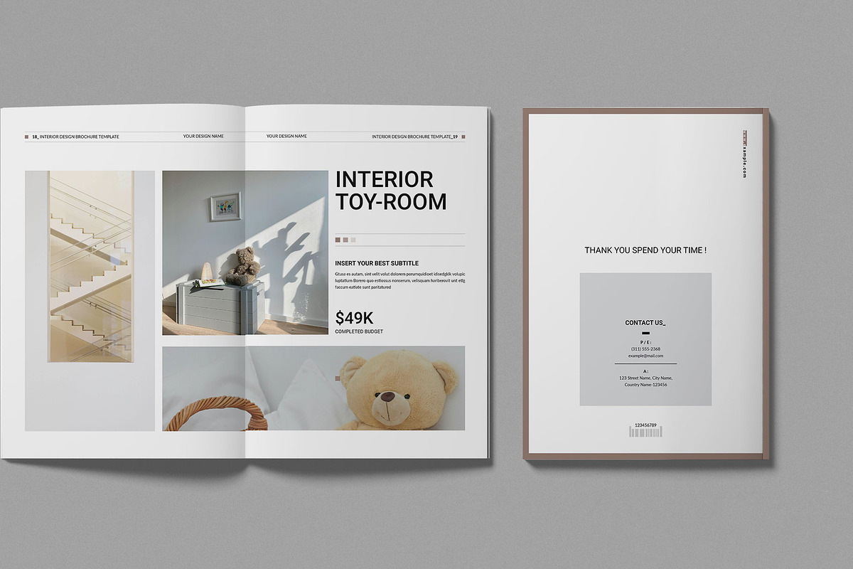 Interior Design Brochure Template preview 8