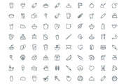 540 Food Line Icons, an Outline Icon by Vectors Market (Thumbnail 7 of 7)