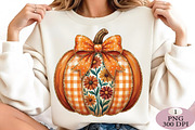 Preppy Floral Fall Pumpkin Png, an Illustration by Daily.Designs (Thumbnail 5 of 5)