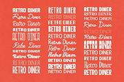 Diner Font Bundle - 30 Retro Fonts!, a Sans Serif Font by HipFonts (Thumbnail 2 of 10)