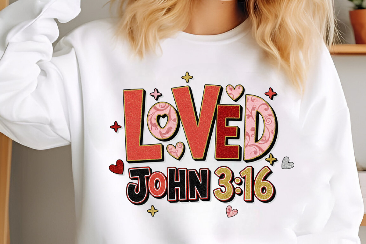 Loved John 316 Png, Bible Valentine, an Illustration by Designking (Photo 5 of 6)