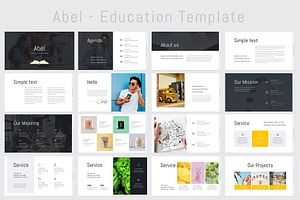 Abel-Education Template Powerpoint