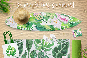 Tropical Paradise Watercolor Set