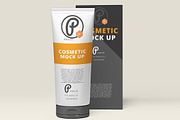 Cosmetic Mockup - Cream Tube, a Cups & Container Mockup by pmvch (Thumbnail 3 of 6)