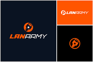 LAN Ethernet Port Game Online Logo, a Branding & Logo Template by Enola99d