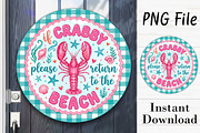 Summer Lobster Beach Door Hanger PNG, a Seasonal Illustration by Rose Art (Thumbnail 1 of 3)