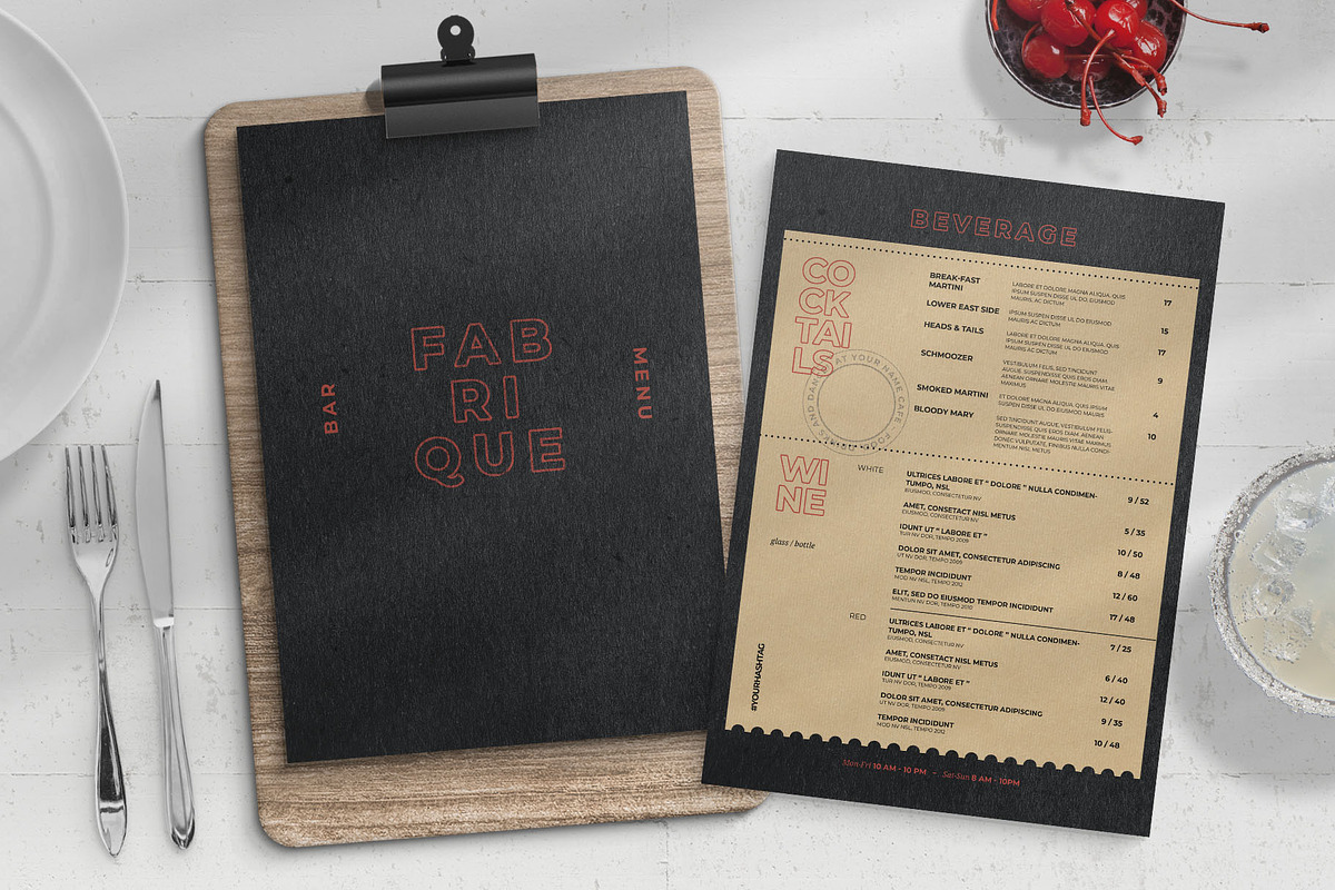 Restaurant Menu Template, a Flyer Template by BrandPacks (Photo 3 of 6)