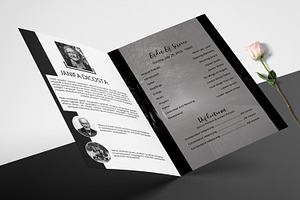 Funeral Program Template-V913