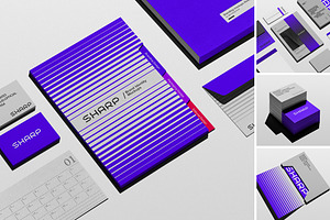 Branding Stationery Mockups, a Product Mockup by Mockup Cloud